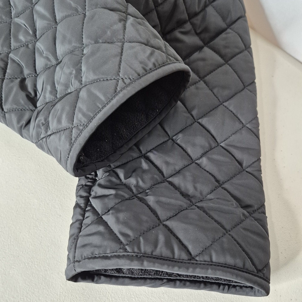 Coldwater Creek Quilted Hooded Coat in Black - Picture 9 of 16